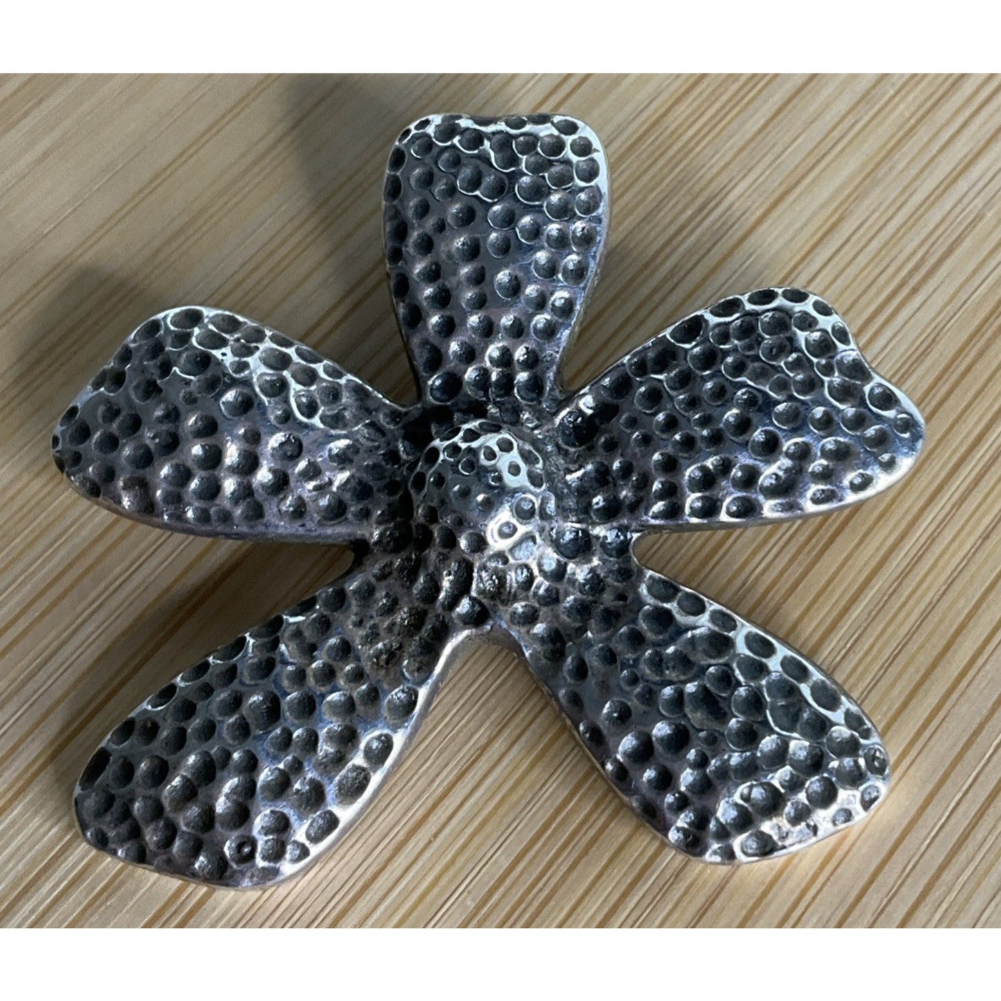 Bold Oxidized Silpada 925 Sterling Silver Pendant Daisy Flower