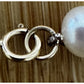 Vintage 14k / 585 Gold Clasp 8-9 mm Real Pearl Bracelet Size 7 3/4