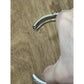 Black Stone Hinged Bangle Bracelet Silver And Gold Tone Designer Style