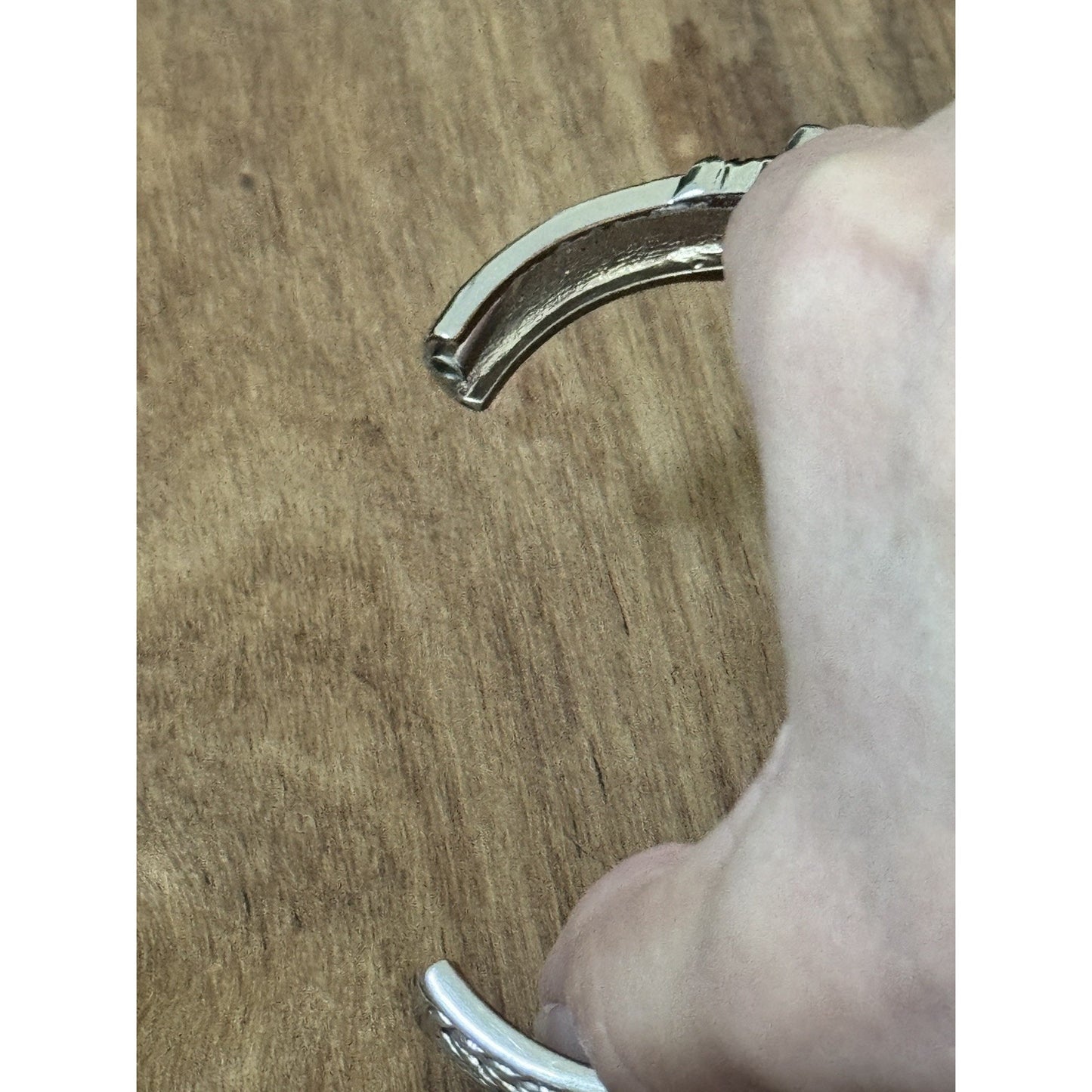 Black Stone Hinged Bangle Bracelet Silver And Gold Tone Designer Style
