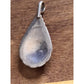 Vintage Sterling Silver Red Garnet Style Teardrop Cluster Pendant