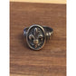 Vintage Ann King 925 Sterling Silver Fleur De Lis Ring w/ 18K Gold Accents 7.5