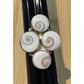 Shiva Eye 4 Shell Cross Pacific Cat's Eye Ring Boho Beach Ring Healing Sz 8