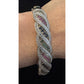 Sterling Creations 925 Silver Hinged Bangle Bracelet Rubies Emeralds Sapphires
