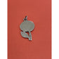James Avery Retired Vintage Retro Large Silver Flower Charm Or Pendant Pre-Owned