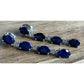 SJM Sterling Silver London Blue Topaz Dangle Drop Earrings White Accent Stones
