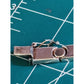 Vintage Milor Italy 925 Sterling Silver Gold Tone Screw Link Bracelet 7.5”