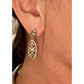 Sterling Silver Bali Style Floral Dangle Earrings 925 Boho Drop 7gr