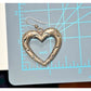 Vintage Sterling Silver Heart Dangle Earrings – Ornate Scroll Design ~1.5” , 11g