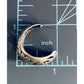 Vintage Sterling Silver Carved Scroll Hoop Earrings 1” Wide Oxidized 8g