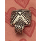 Vintage Bali Sterling Silver Box Pendant Signed 925 MD Ornate Amulet Style 1”