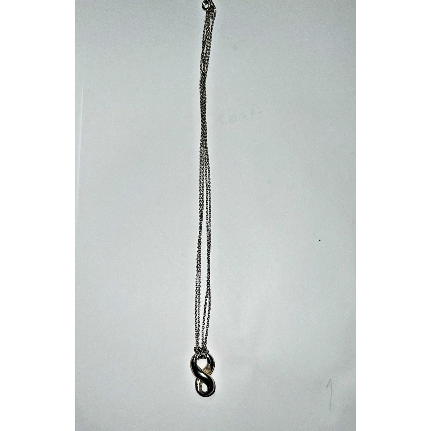 Tiffany & Co. Infinity Pendant Necklace 925 Sterling Silver Made in Spain – 8g