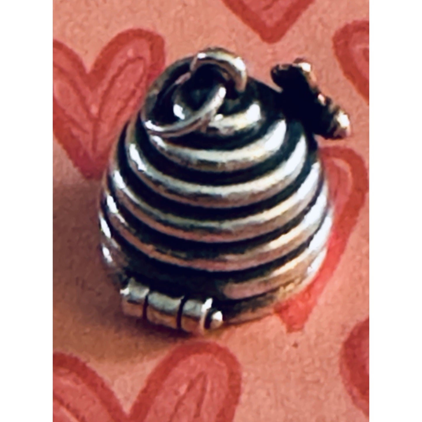 Pre owned James Avery Retired Silver 🐝 BEE MY HONEY Charm Or Pendant Valentine’s Day ❤️