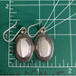 Vintage Sterling Silver Mother of Pearl MOP Dangle Drop Earrings 925