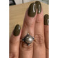 Vintage Sterling Silver Pearl Ring Size 6 Round White Pearl 925 Ring
