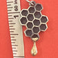 Preowned James Avery Retired Silver and 14k Gold Honeycomb Charm