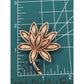 Vintage 1971 Avon Lotus Flower Brooch Gold Tone Precious Pretenders Floral Pin