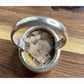 Sterling Silver Picture Jasper Ring 925 Size 7.5 Natural Earth Tone Stone