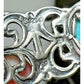 Vintage 925 Sterling Silver Turquoise Cuff Bracelet – Filigree Design – 22g