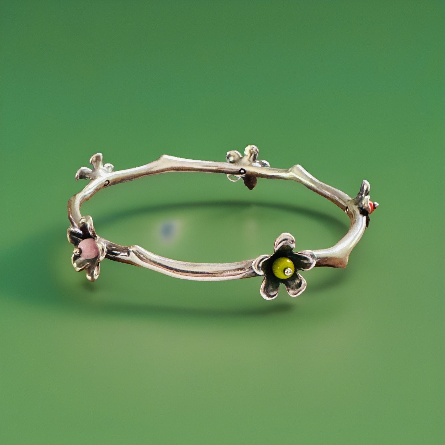 Pre owned James Avery Retired Spring Blossom Twig Branch Bracelet M