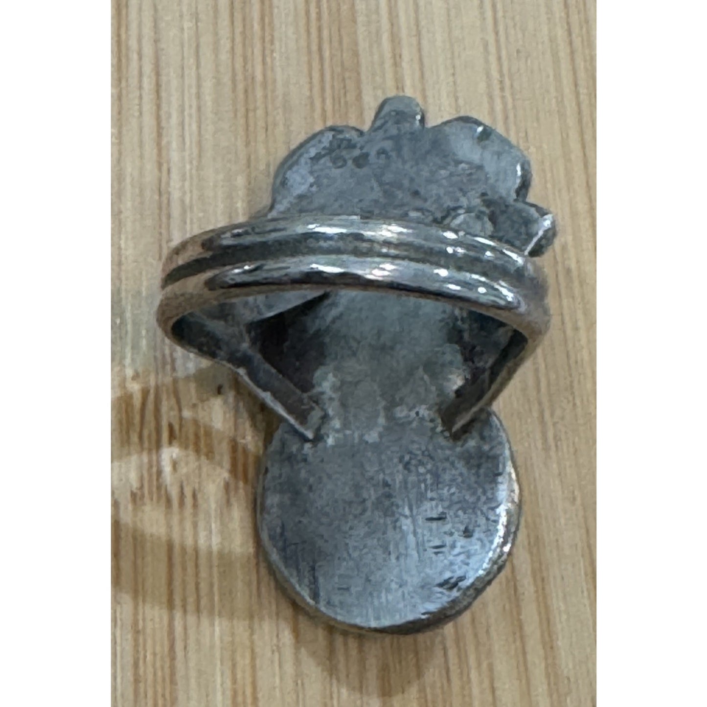 Vintage 925 Sterling Silver Turquoise Concho Flower Ring Southwestern Size 8