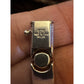 Vintage Milor Italy 925 Sterling Silver Gold Tone Screw Link Bracelet 7.5”