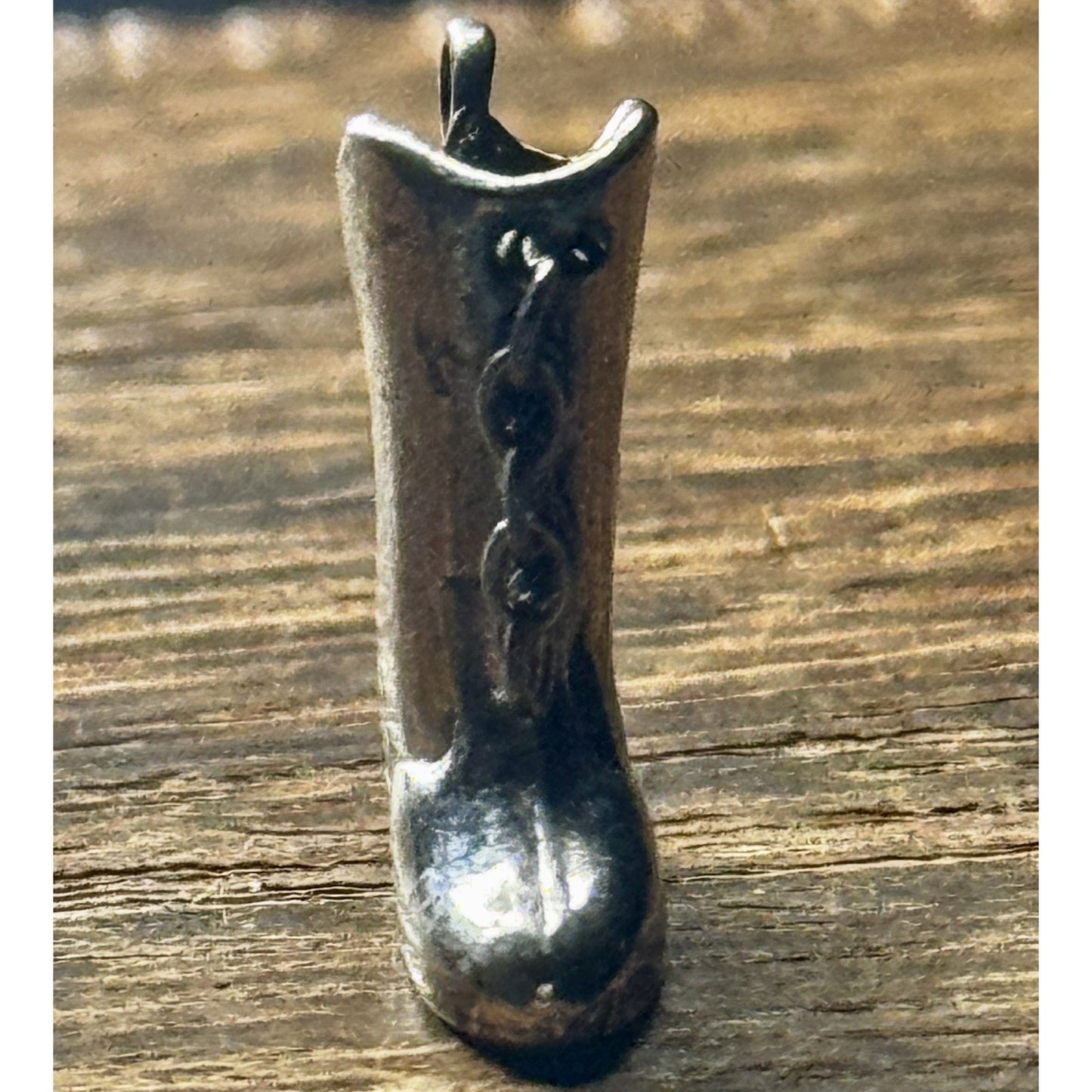 Vintage Sterling Silver 3D Drill Team Dance Boot 925 Charm