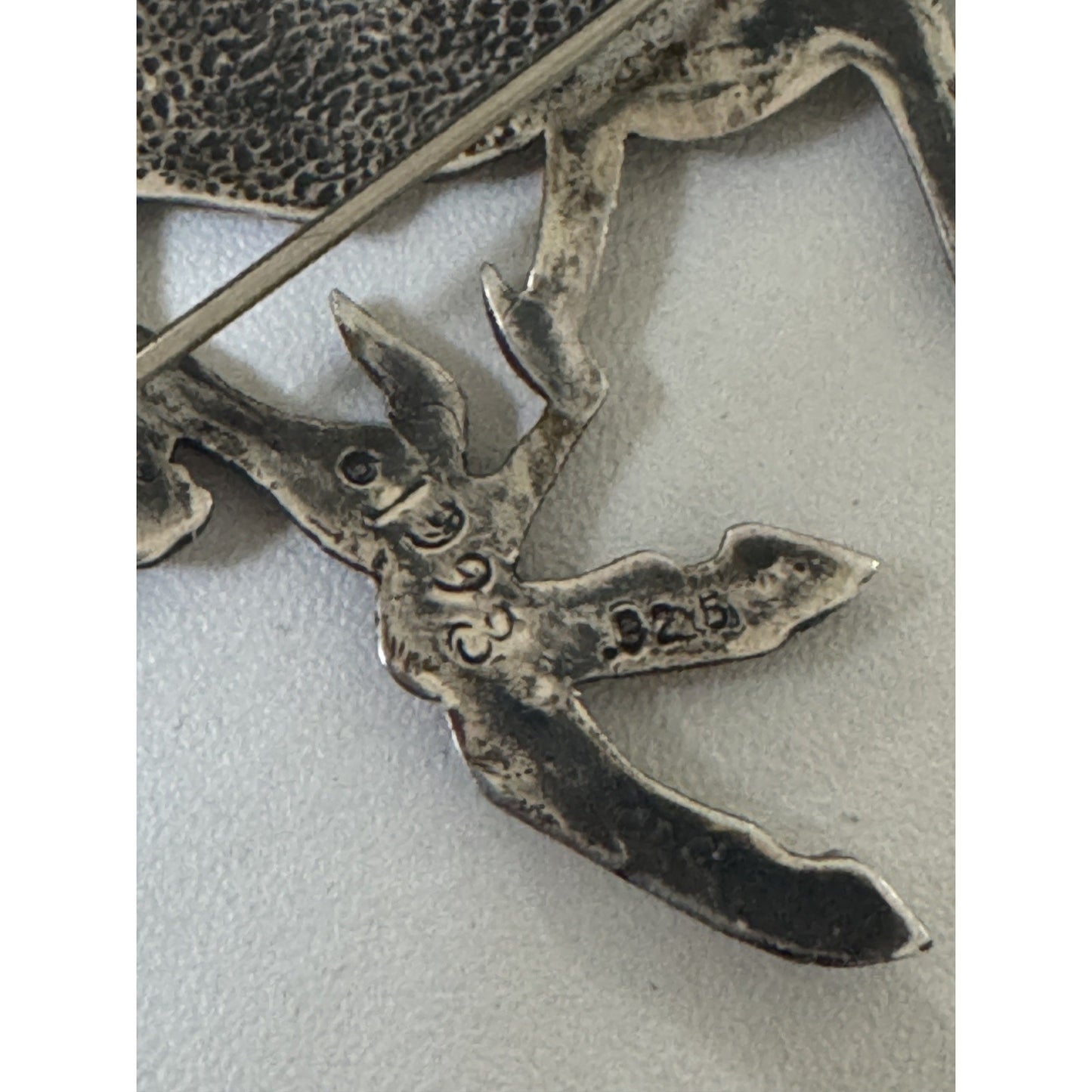 Sterling Silver Horse & Rider Equestrian Silhouette Brooch Pin 925 C2G 8g
