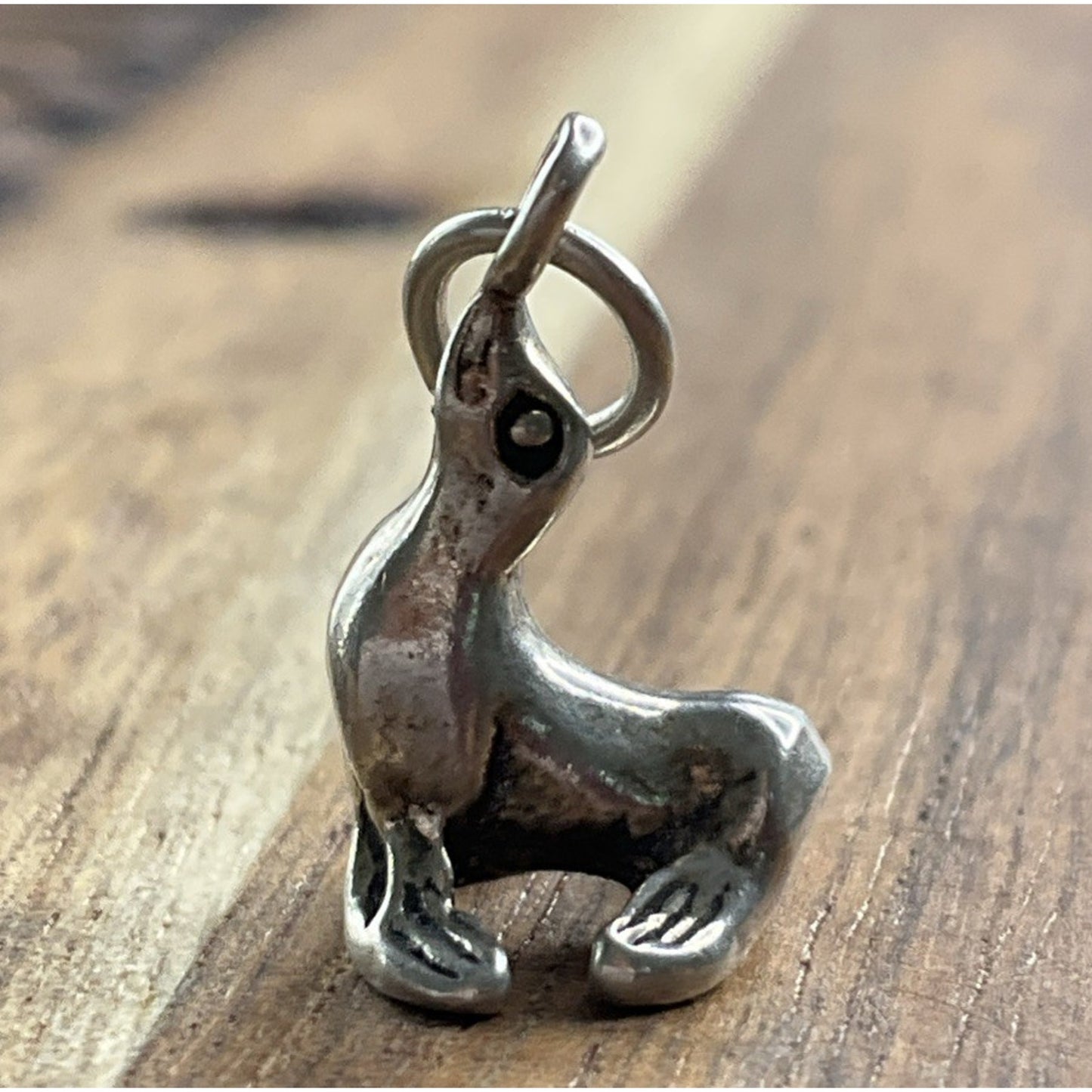 Vintage Sterling Silver Sea Lion Charm