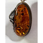 Vintage Baltic Amber Sterling Silver Pendant 17.9g 2” Tall Large Natural Amber