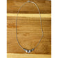 James Avery Retired Sterling Silver Flower Heart Necklace 15”