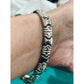 Vintage Italy 925 Sterling Silver Ornate Scroll Panel Link Bracelet 7.5” 16g
