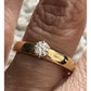 Pre owned James Avery 14k Gold Retired .25 Carat Diamond Solitaire Engagement Ring Sz 7.5