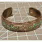 Signed Navajo J Nezzie Sterlin Silver Thunderbird Turquoise Coral Inlay Cuff 23g