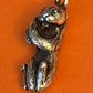 Preowned James Avery Vintage RARE Retired HTF Silver Sea Otter with fish Charm