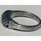 Vintage Michael Dawkins Sterling Silver Beaded Pebble Bar Ring Size 7.5 5g