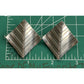 Retired James Avery Vintage Chevron Sterling Silver 90s Geometric Earrings 21g