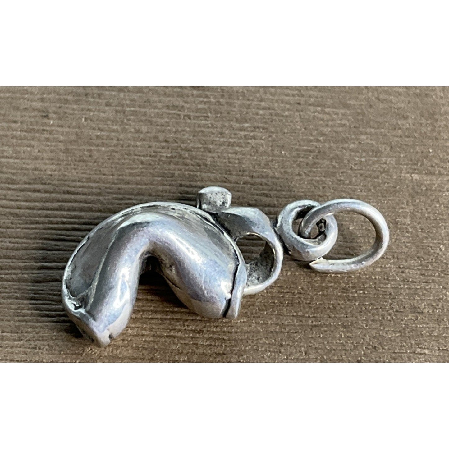 Vintage Sterling Silver Fortune Cookie Charm