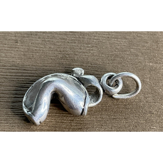Vintage Sterling Silver Fortune Cookie Charm