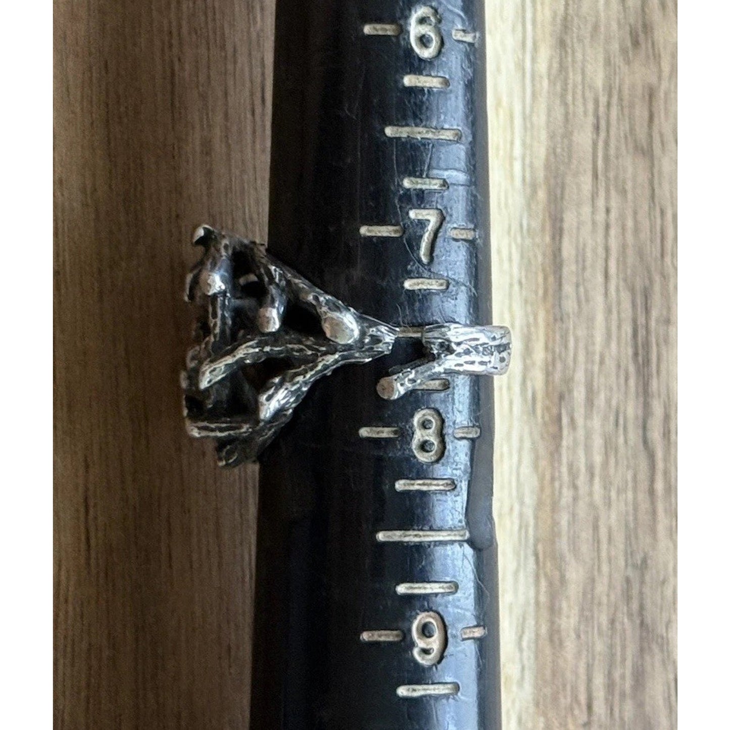 Retired James Avery Sterling Silver Brutalist Branches Ring Size 7