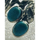 Vintage 925 Sterling Silver Long Turquoise Cabochon Statement Ring Size 7.5
