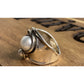 Hagit Gorali HG Sterling Silver Pearl Ring Israel Modernist Statement Ring Sz 7
