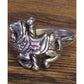 James Avery Retired Silver 925 Carousel Horse Ring Size 3.5 with JA Box & Pouch