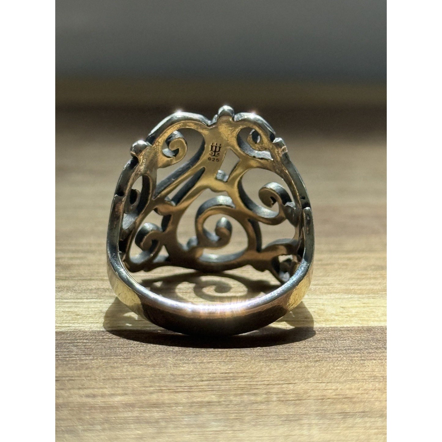 Retired James Avery Open Sorrento Sterling Silver Ring Size 9
