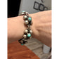 Vintage Mexico Silver Turquoise Cluster Bracelet 7.25” 21g Pre Eagle Sterling