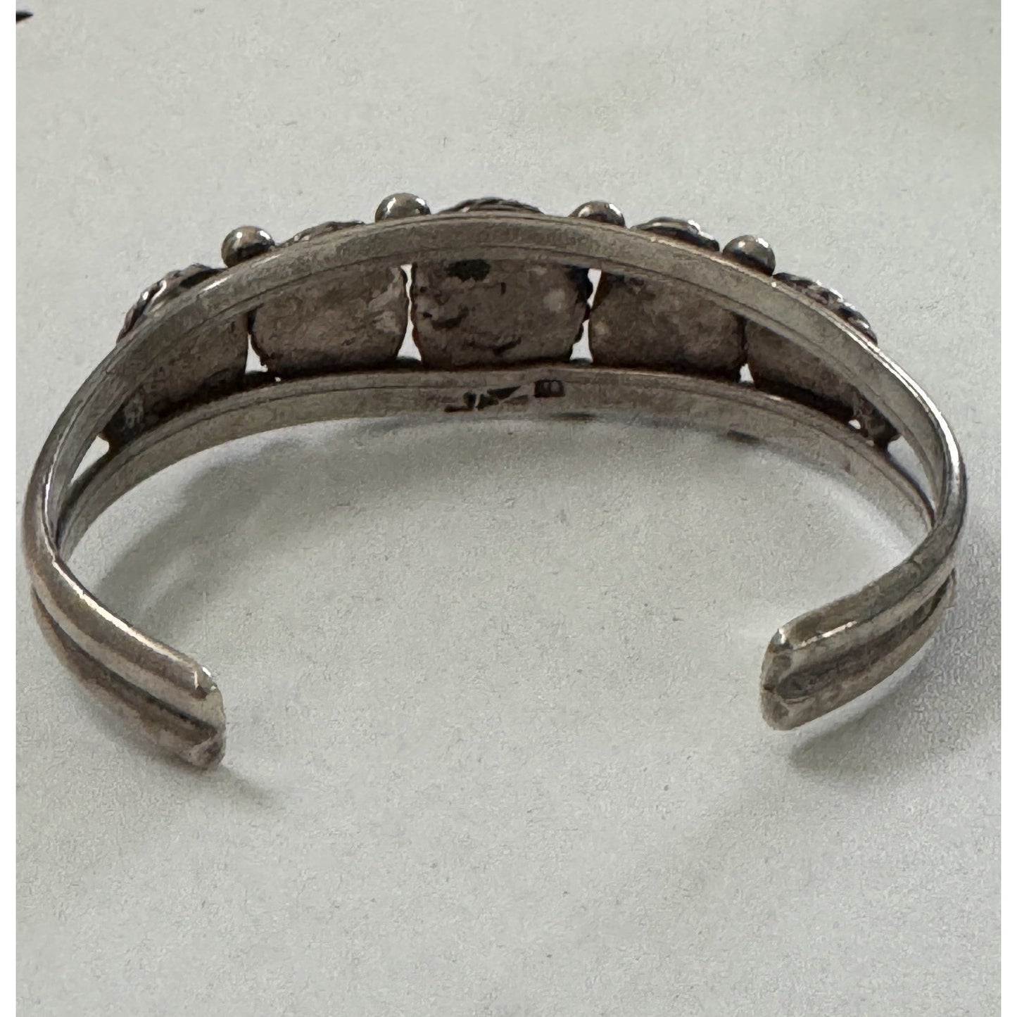 L Kaye Begay Vintage Navajo Sterling Silver Kingman Turquoise Cuff Bracelet 34g