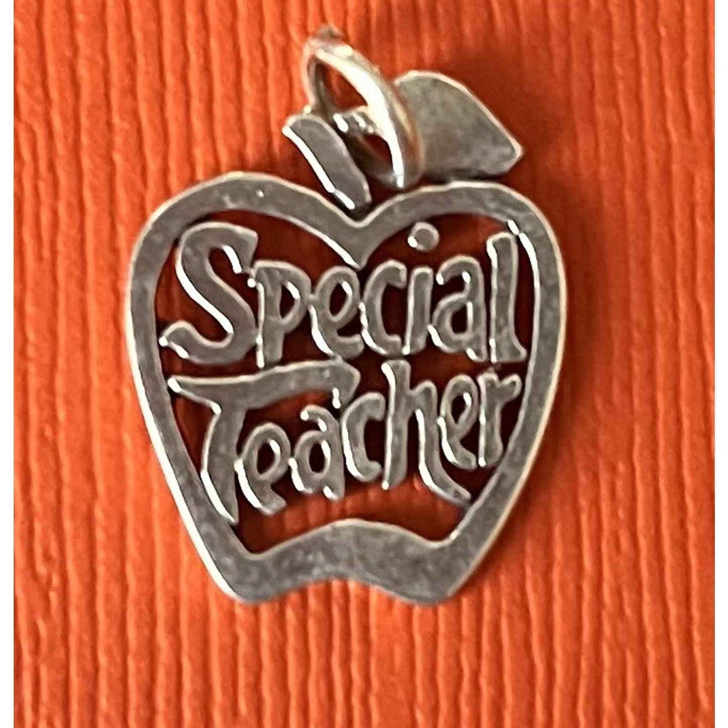 James Avery Retired Sterling Silver Special Teacher Charm Pre-Owned