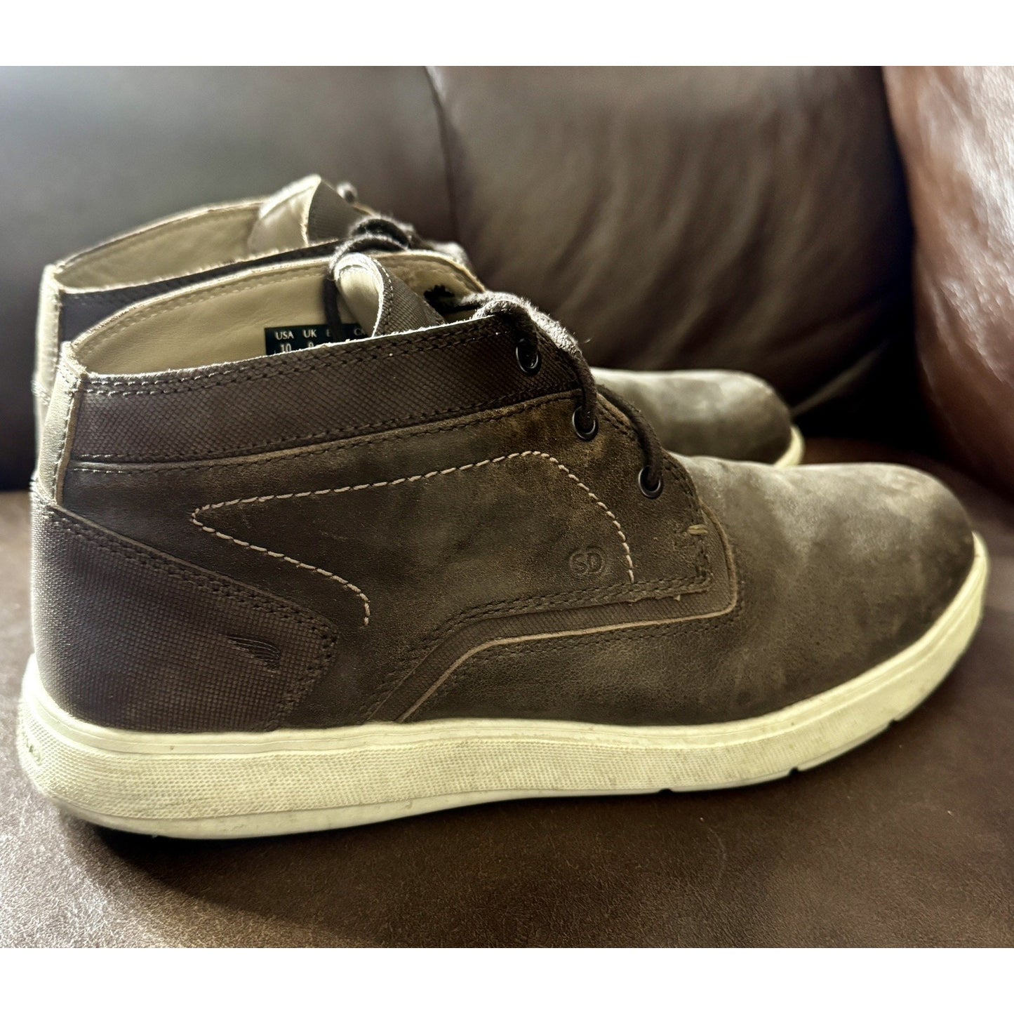 Men’s Red Wing Leather Cross Lite Safety Toe Ankle Boot Slip Dissipate Sz 10