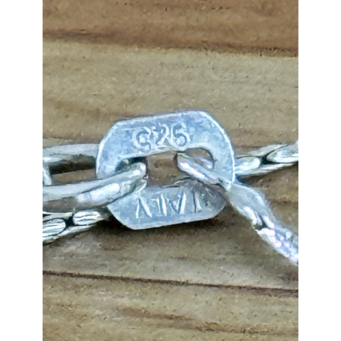 Sterling Silver Open Heart Pendant Necklace 19” Wheat Chain Spiga SAI