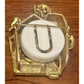 AJC Haunted House Ghost Brooch Vintage Halloween Pin Gold Tone 3D WORKS!!